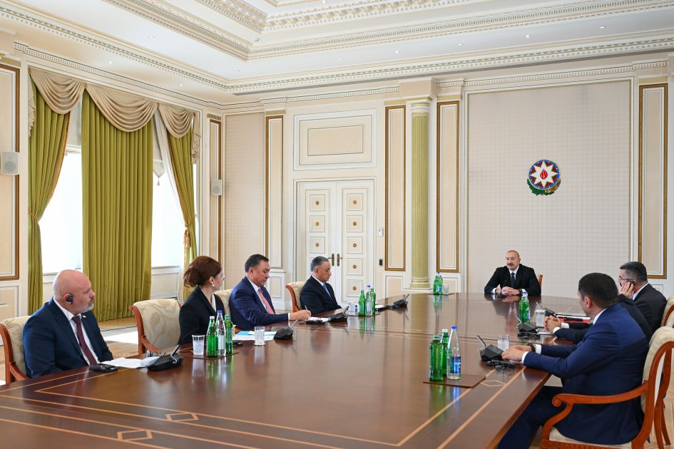 President Ilham Aliyev receives heads of security bodies of OTS member states (PHOTO)