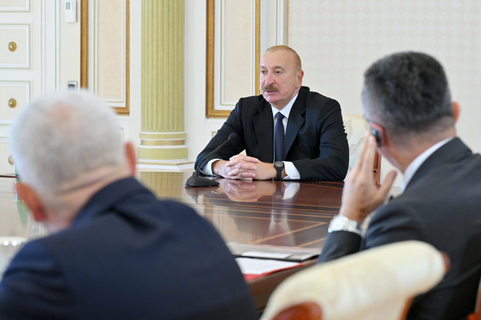 President Ilham Aliyev receives heads of security bodies of OTS member states (PHOTO)