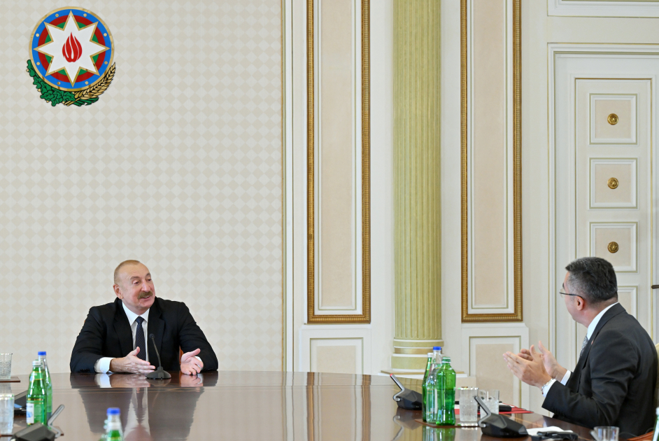 President Ilham Aliyev receives heads of security bodies of OTS member states (PHOTO)