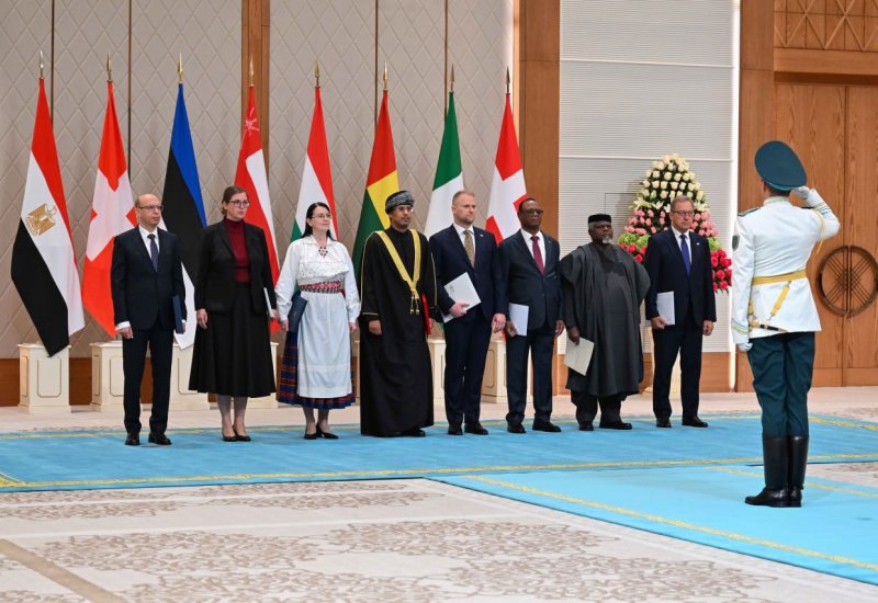 Kazakhstan’s Tokayev receives credentials from new ambassadors