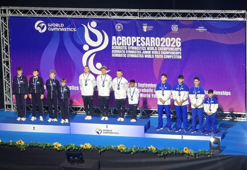Azerbaijani gymnasts win medals at world acrobatics competitions (PHOTO)
