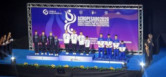 Azerbaijani gymnasts win medals at world acrobatics competitions (PHOTO)