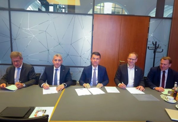 Azerbaijani Railways and Hamburg Port sign cooperation agreement (PHOTO)