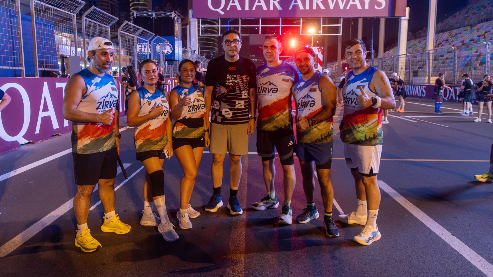 Baku F1 circuit draws runners for special Grand Prix event (PHOTO)