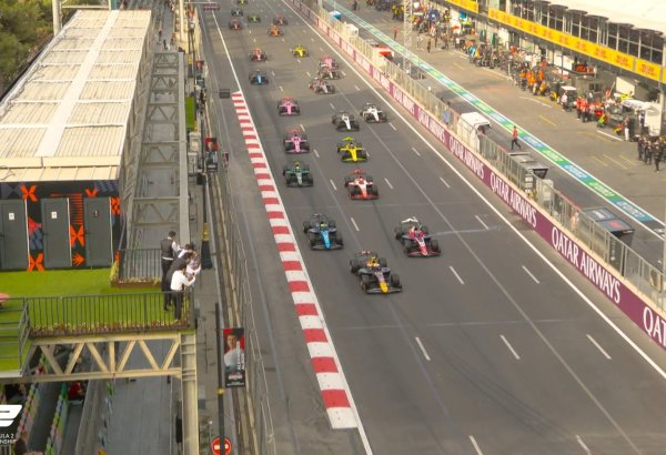 Formula 2 Feature Race 2 starts at Azerbaijan Grand Prix