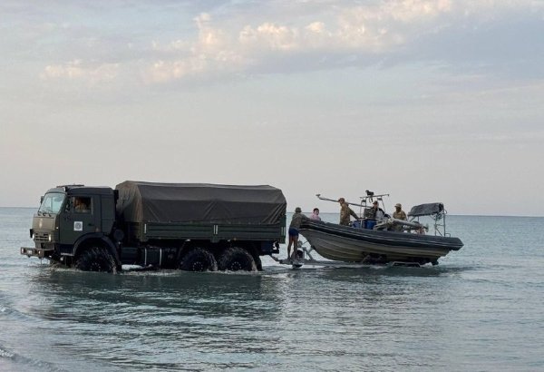 Kazakhstan finds bodies of two servicemen swept into Caspian Sea