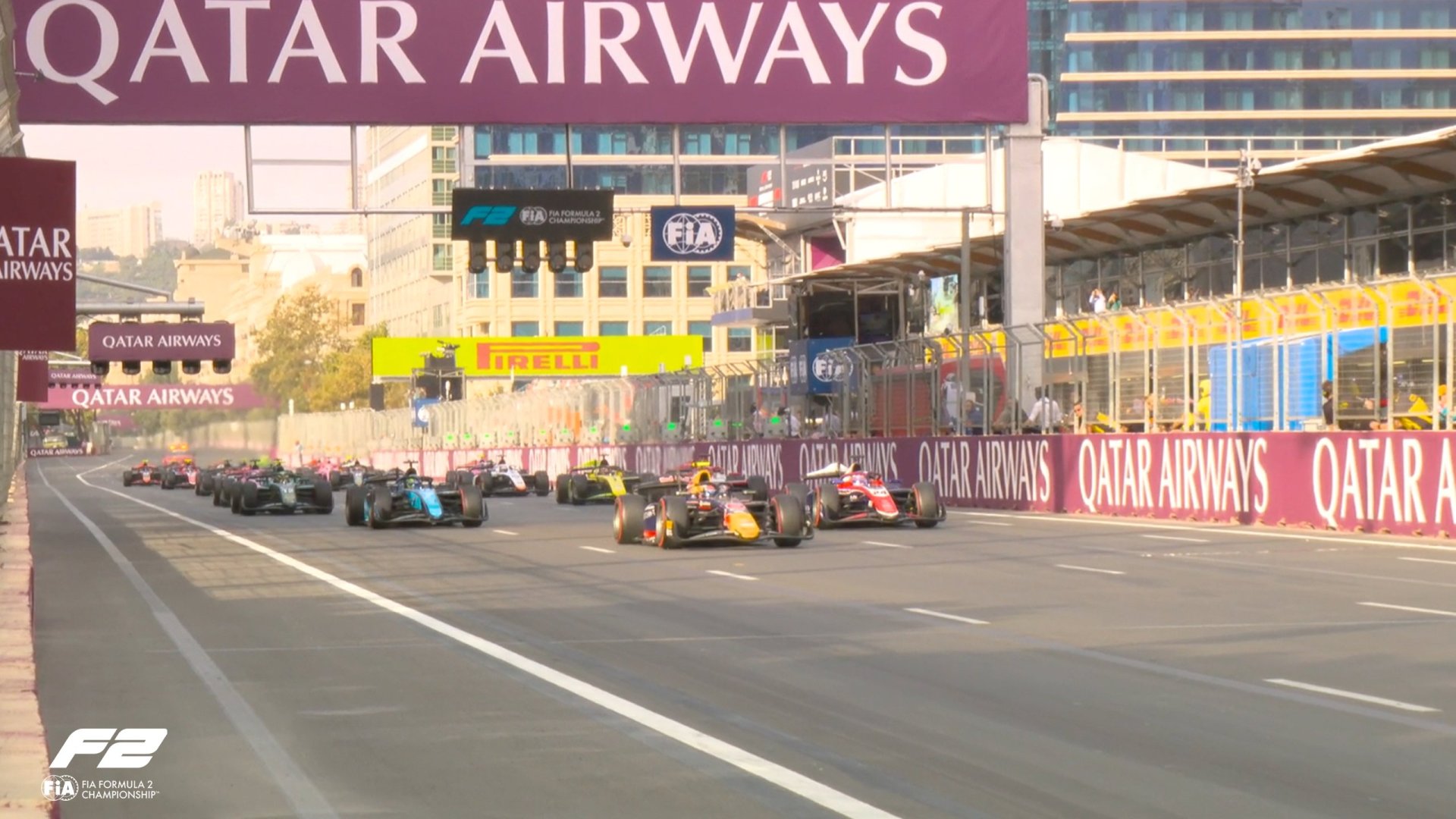 Formula 2 Sprint race gets underway (PHOTO)