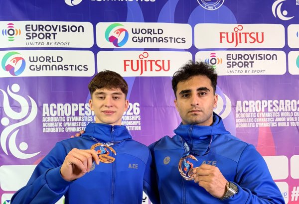 Azerbaijani acrobats win gold medals at World Championships (PHOTO)