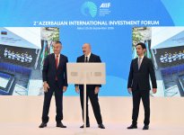 President Ilham Aliyev attends inauguration ceremony for "Minkand" Small Hydroelectric Power Plant and "Textile Cluster" production facility (PHOTO)