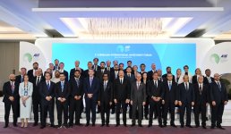 President Ilham Aliyev attends inauguration ceremony for "Minkand" Small Hydroelectric Power Plant and "Textile Cluster" production facility (PHOTO)
