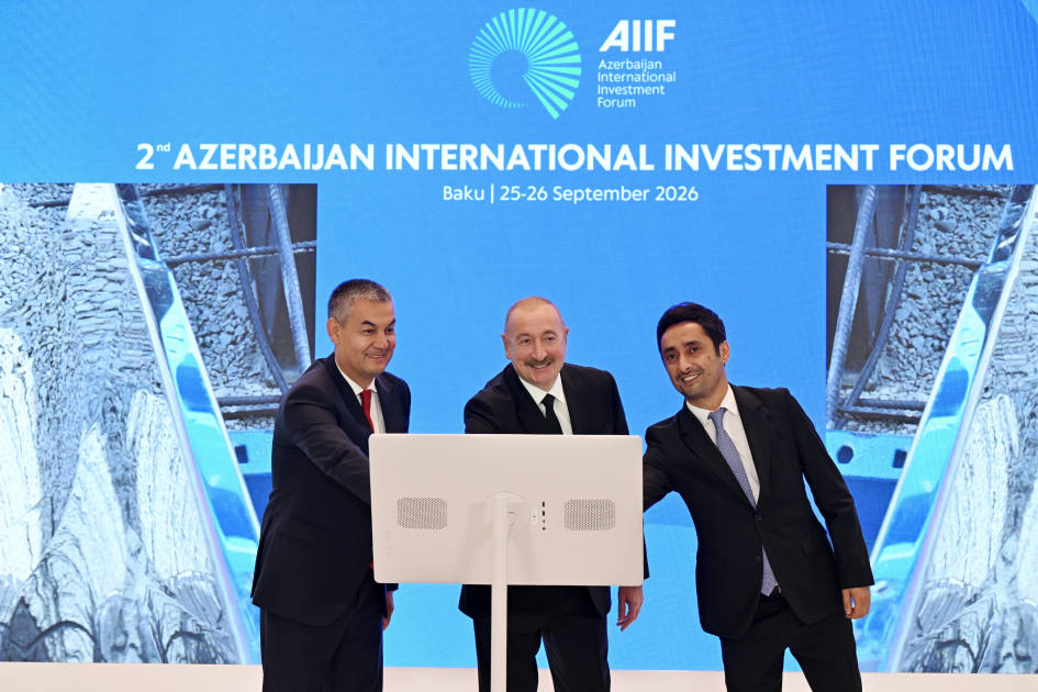 President Ilham Aliyev attends inauguration ceremony for "Minkand" Small Hydroelectric Power Plant and "Textile Cluster" production facility (PHOTO)