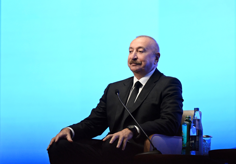 President Ilham Aliyev attends event held as part of 2nd Azerbaijan International Investment Forum (LIVE/PHOTO)