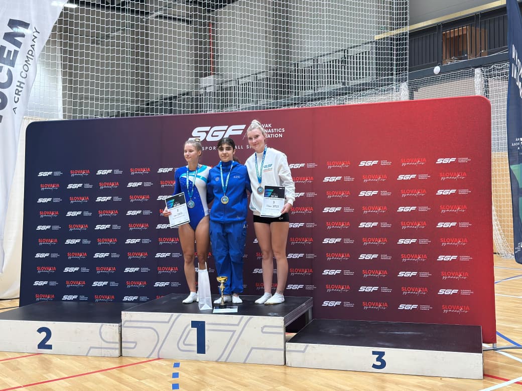 Azerbaijani gymnasts secure multiple medals in Bratislava (PHOTO)