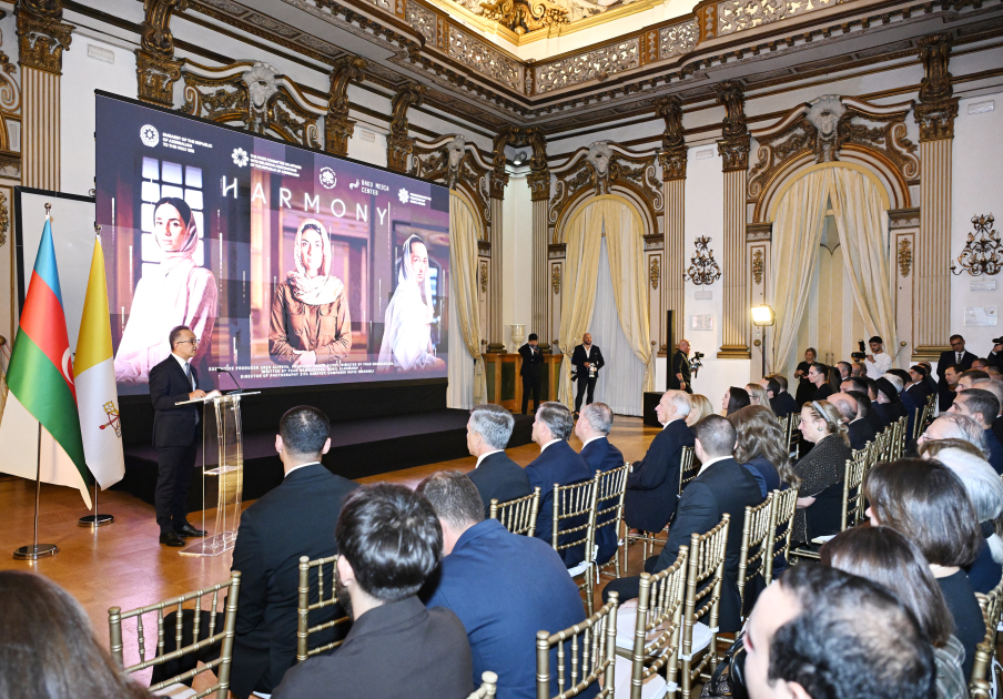 Leyla Aliyeva attends presentation of "Harmony" documentary (PHOTO)