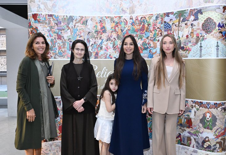 Leyla Aliyeva and Alena Aliyeva attend opening of exhibition of Azerbaijani carpets at Holy See (PHOTO)