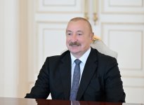 President Ilham Aliyev receives FIFA President (PHOTO/VIDEO)