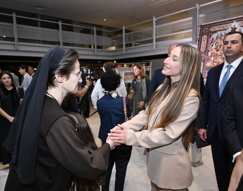 Leyla Aliyeva and Alena Aliyeva attend opening of exhibition of Azerbaijani carpets at Holy See (PHOTO)