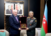 Azerbaijani Defense Minister holds meetings with UK and Slovak counterparts (PHOTO)