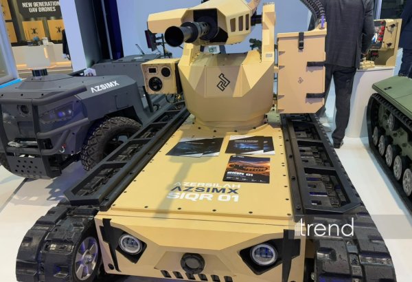 Azerbaijan showcases locally developed armed robots at ADEX-2026 (PHOTO)
