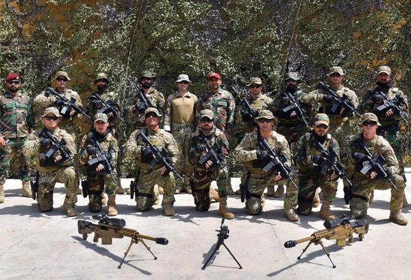 Azerbaijani military personnel take part in training exercises in Pakistan