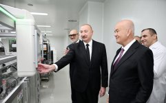 President Ilham Aliyev attends inauguration of pharmaceutical manufacturing plant in Pirallahi Industrial Park (PHOTO)