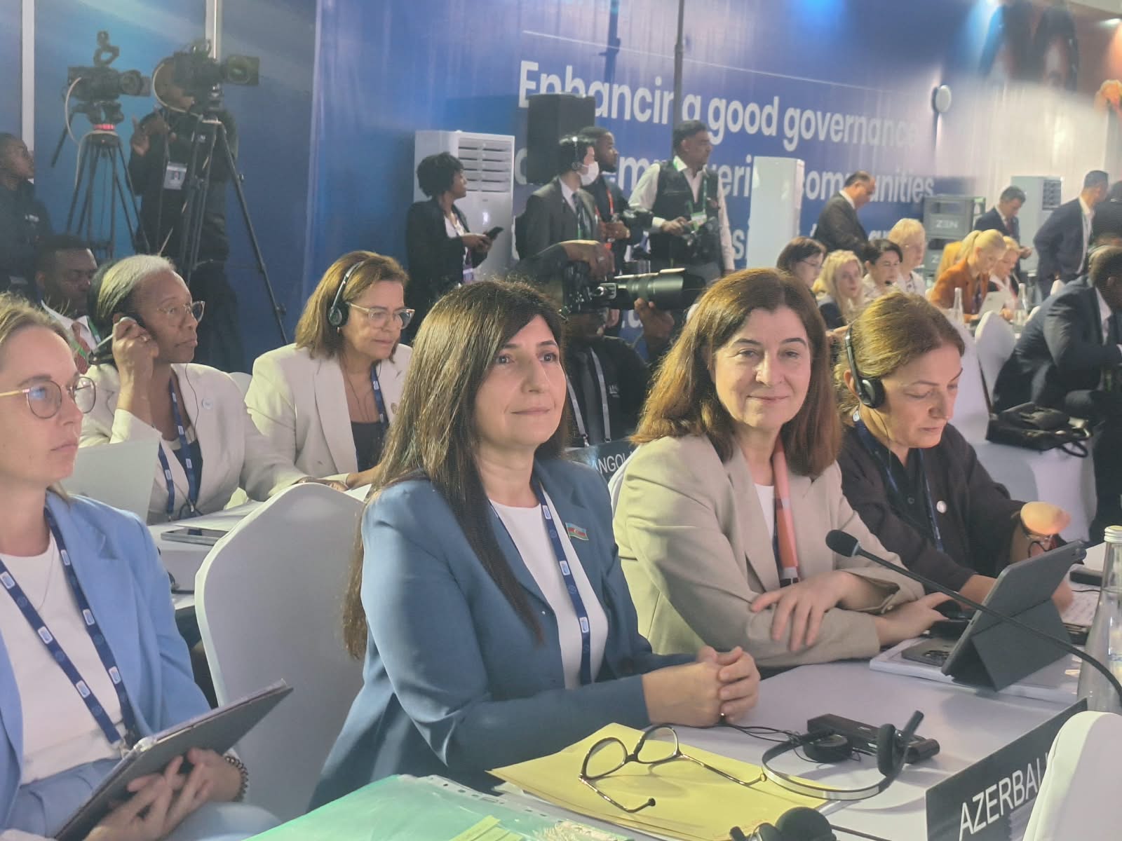 Azerbaijani MP Sevil Mikayilova delivers report at 153rd IPU Assembly (PHOTO/VIDEO)