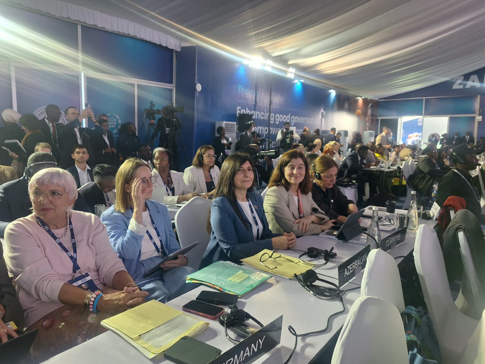 Azerbaijani MP Sevil Mikayilova delivers report at 153rd IPU Assembly (PHOTO/VIDEO)