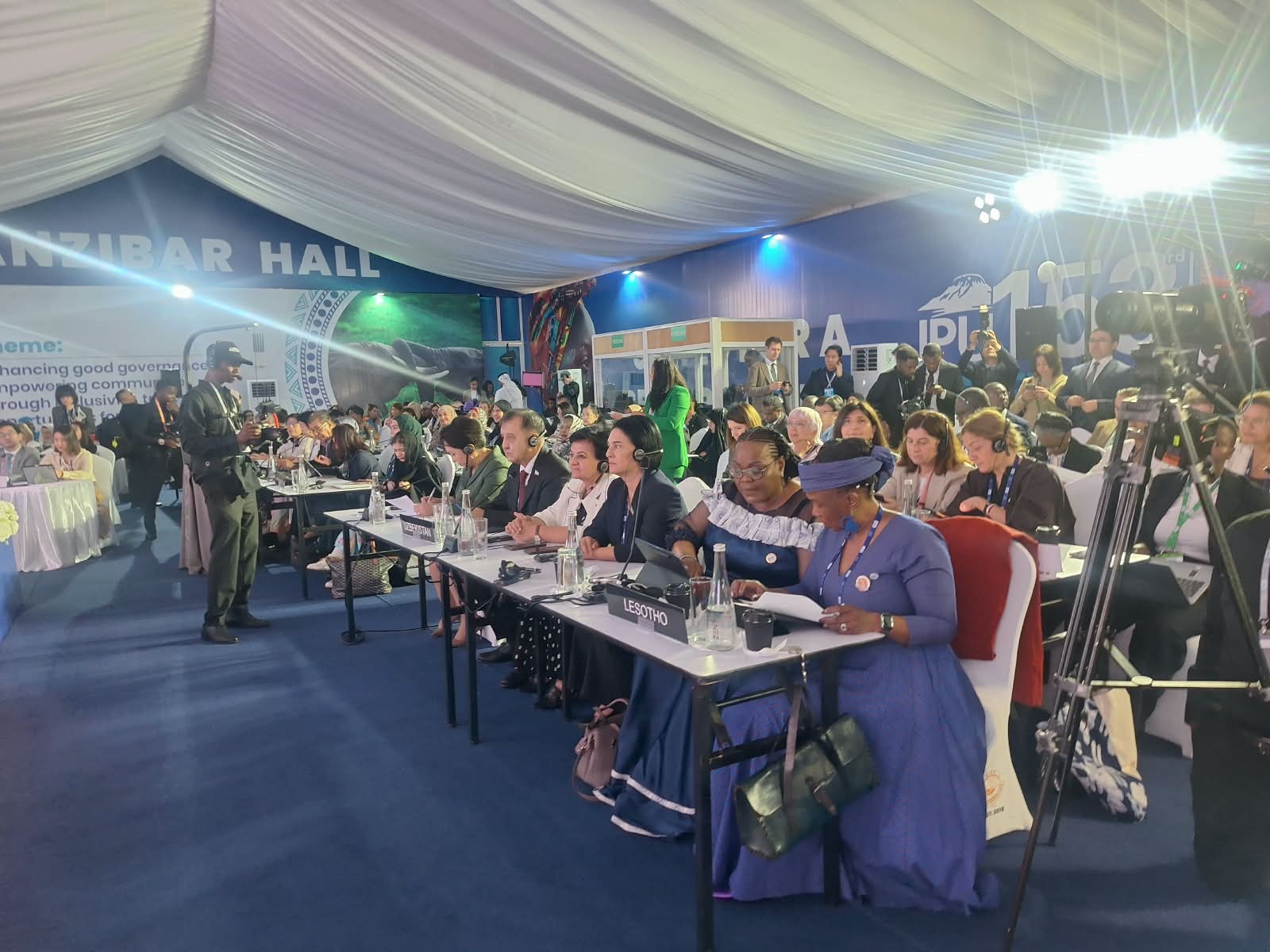 Azerbaijani MP Sevil Mikayilova delivers report at 153rd IPU Assembly (PHOTO/VIDEO)
