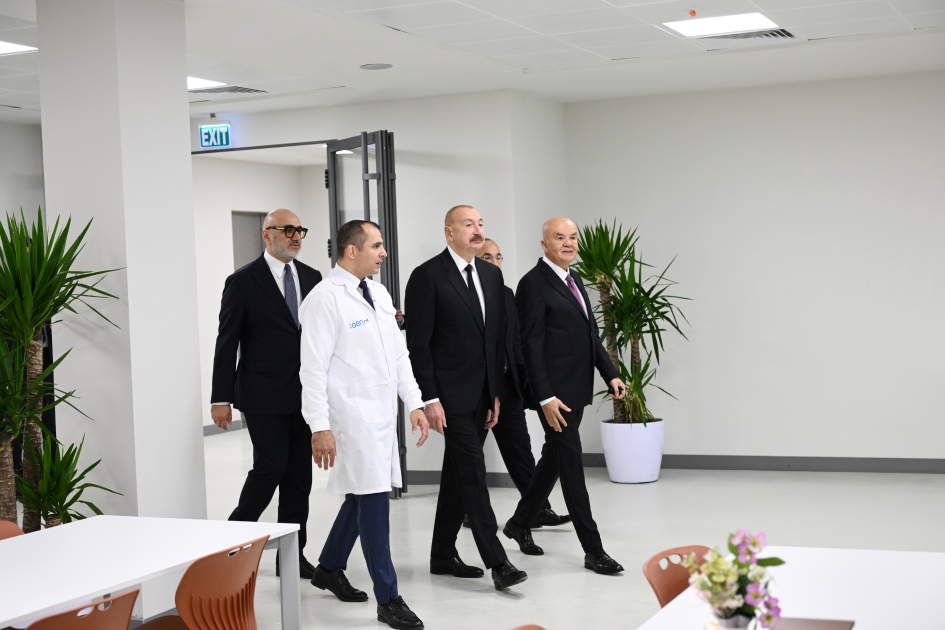 President Ilham Aliyev attends inauguration of pharmaceutical manufacturing plant in Pirallahi Industrial Park (PHOTO)