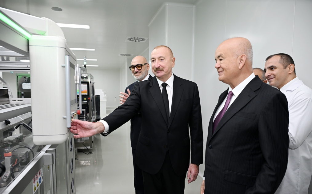 President Ilham Aliyev attends inauguration of pharmaceutical manufacturing plant in Pirallahi Industrial Park (PHOTO)