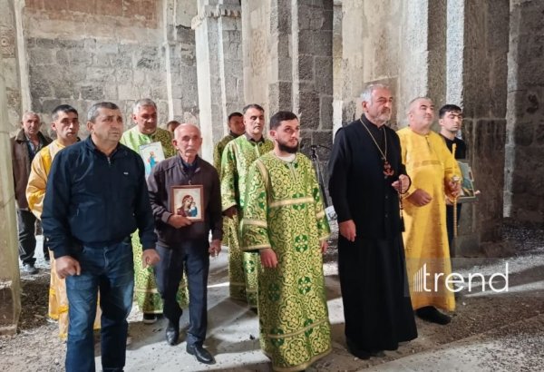 Azerbaijan’s Albanian-Udi community visits Aghoghlan Monastery in Lachin (PHOTO)