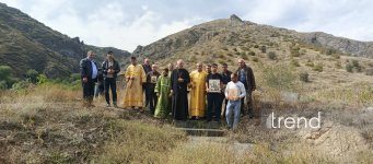 Azerbaijan’s Albanian-Udi community visits Aghoghlan Monastery in Lachin (PHOTO)
