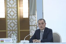 Azerbaijani FM stresses importance of Middle Corridor, regional cooperation (PHOTO)
