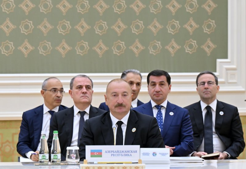President Ilham Aliyev attends 8th Consultative Meeting of Heads of State of Azerbaijan and Central Asia in Turkmenbashi (PHOTO)