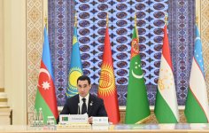 President Ilham Aliyev attends 8th Consultative Meeting of Heads of State of Azerbaijan and Central Asia in Turkmenbashi (PHOTO)