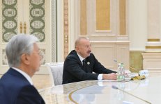 President Ilham Aliyev attends 8th Consultative Meeting of Heads of State of Azerbaijan and Central Asia in Turkmenbashi (PHOTO)