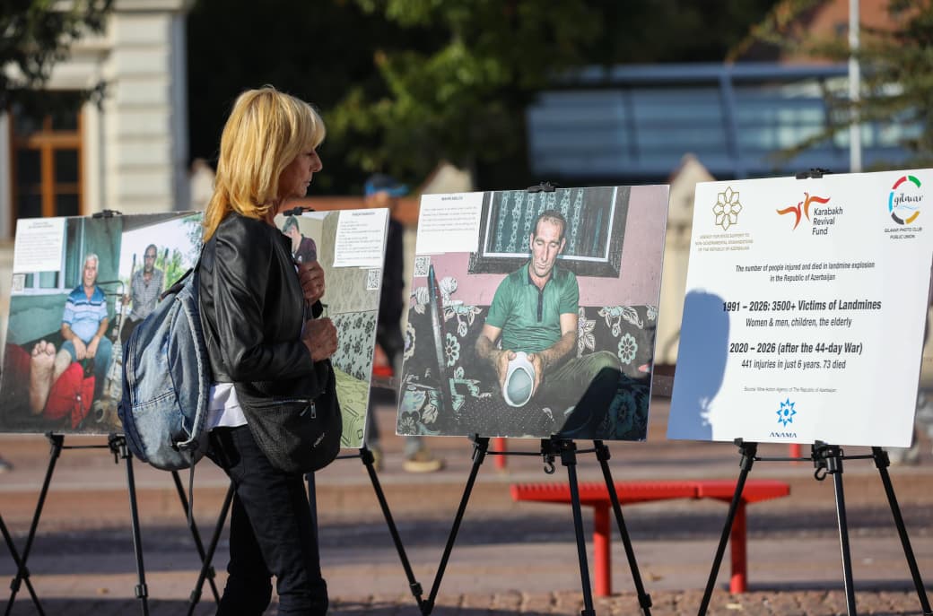 Azerbaijan NGO opens landmine exhibition in Czech Republic (PHOTO)