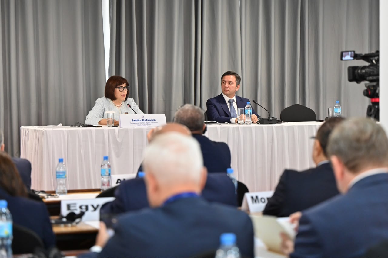 Milli Majlis Speaker chairs coordination meeting of Non-Aligned Movement Parliamentary Network (PHOTO)