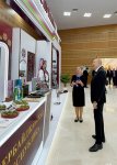 President Ilham Aliyev views national stands of CIS member states in Turkmenbashi (PHOTO)