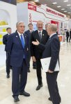 President Ilham Aliyev views national stands of CIS member states in Turkmenbashi (PHOTO)