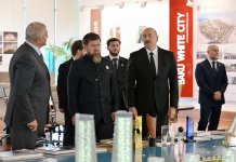 President Ilham Aliyev and Head of Chechen Republic of Russia visit Baku White City (PHOTO)