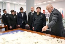 President Ilham Aliyev and Head of Chechen Republic of Russia visit Baku White City (PHOTO)