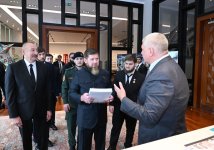 President Ilham Aliyev and Head of Chechen Republic of Russia visit Baku White City (PHOTO)