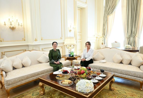 First Lady of Azerbaijan Mehriban Aliyeva meets with First Lady of Cambodia Pich Chanmony (VIDEO)