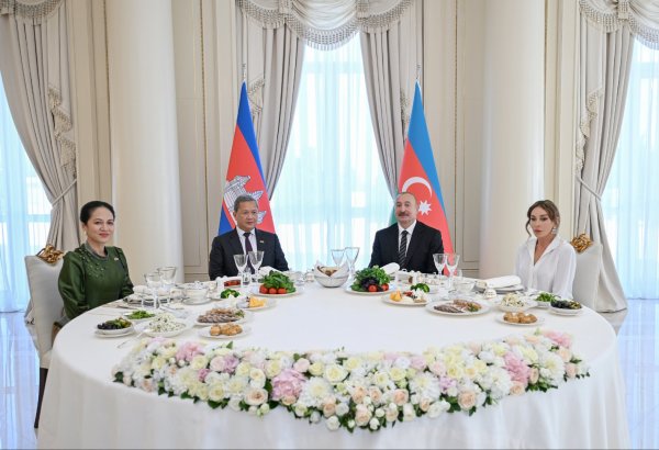 Official luncheon hosted in honor of Prime Minister and First Lady of Cambodia on behalf of President Ilham Aliyev and First Lady Mehriban Aliyeva (PHOTO/VIDEO)
