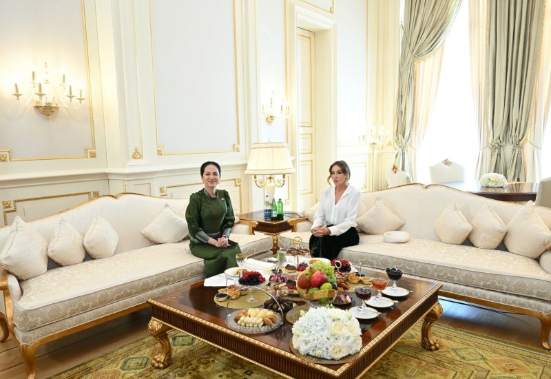 First Lady of Azerbaijan Mehriban Aliyeva meets with First Lady of Cambodia Pich Chanmony (VIDEO)