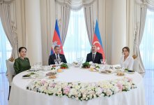 Official luncheon hosted in honor of Prime Minister and First Lady of Cambodia on behalf of President Ilham Aliyev and First Lady Mehriban Aliyeva (PHOTO)