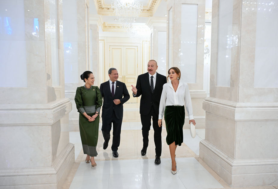 Official luncheon hosted in honor of Prime Minister and First Lady of Cambodia on behalf of President Ilham Aliyev and First Lady Mehriban Aliyeva (PHOTO)