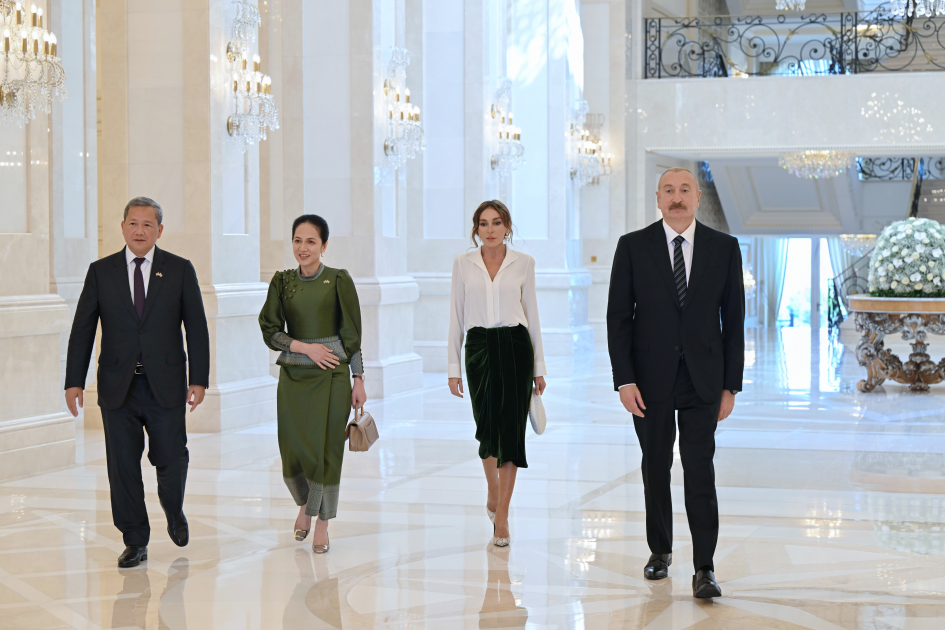 Official luncheon hosted in honor of Prime Minister and First Lady of Cambodia on behalf of President Ilham Aliyev and First Lady Mehriban Aliyeva (PHOTO)