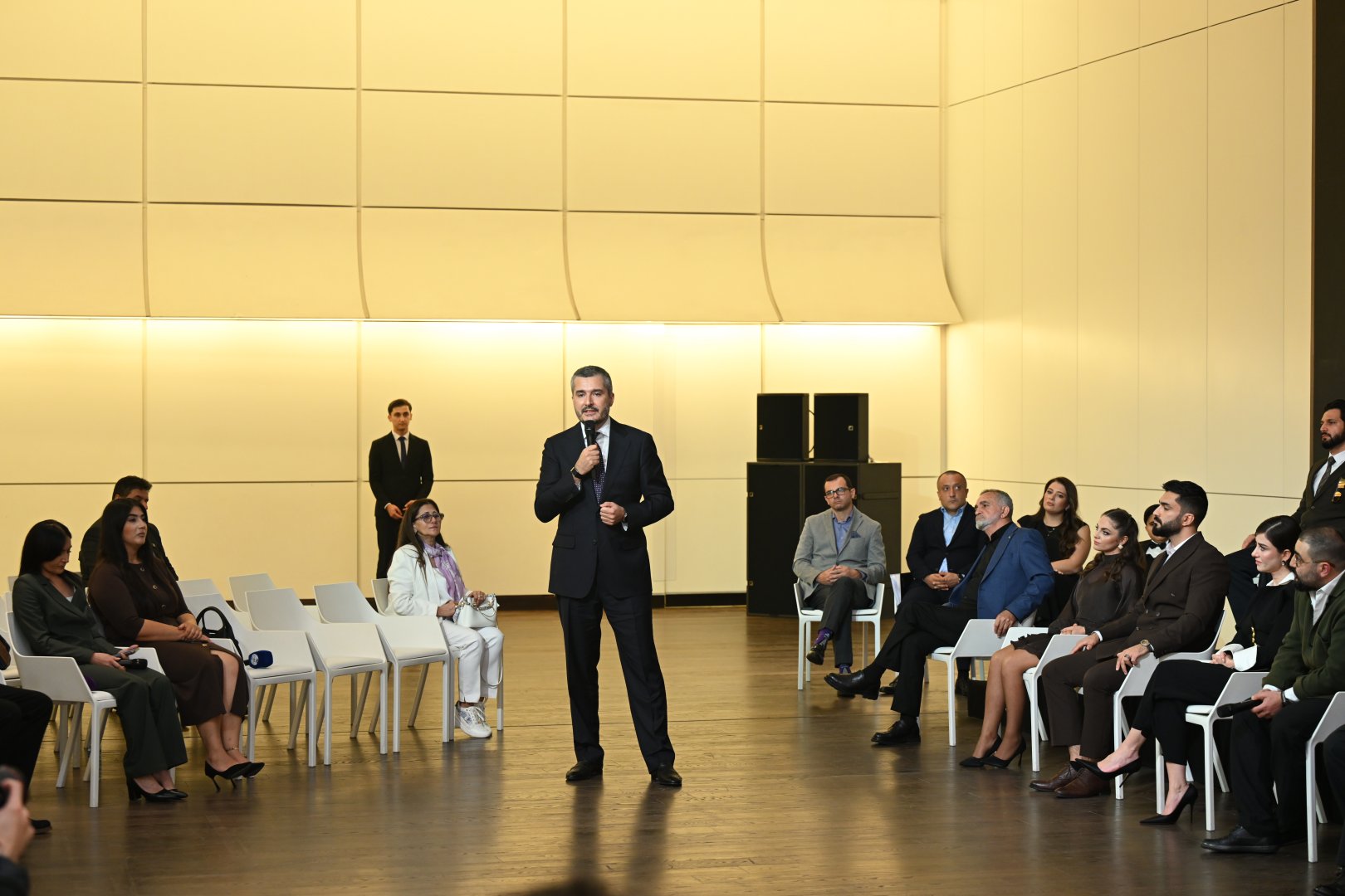Heydar Aliyev Center hosts briefing with creative team of film "44" - one of Azerbaijan's major film projects (PHOTO/VIDEO)